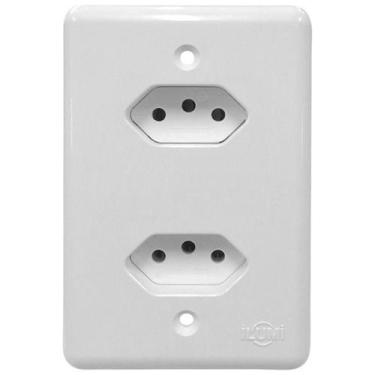 Imagem de Tomada Ilumi Stylus Dupla 20a 250v 201210 Monobloco - Ilumi