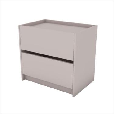 Imagem de Mesa de cabeceira 2 gavetas 600 x 550 x 400 - Kolla Mobília, Sal Rosa 