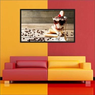 Imagem de Quadro Decorativo Sorveterias Sorvete Gourmet Com Moldura TT19 - Vital
