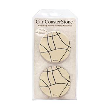 Imagem de CoasterStone Porta-copos de carro CR3701 B & W Zen I, tamanho padrão, pedra