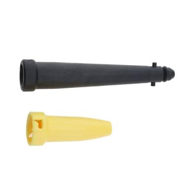 Imagem de Create idea 2 peças de acessórios de limpeza de bocal de substituição de energia para limpador a vapor Karcher preto/amarelo compatível com limpador a vapor Karcher SC 1 a 5 SG 4/2 SG 4/4