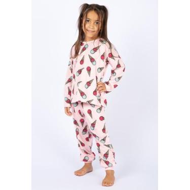 Imagem de Pijama infantil feminino inverno estampado - CASARAO DO PIJAMA, 12