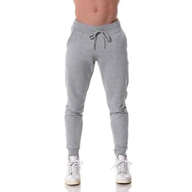Imagem de Calça Masculina Moletom Cinza - CHIELLA, G, Cinza, Masculino