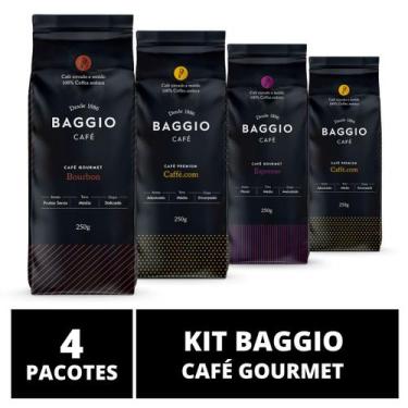 Imagem de Café Em Pó Baggio - 4 Pacotes - 1.000g - Café Gourmet Arábica Moído - 