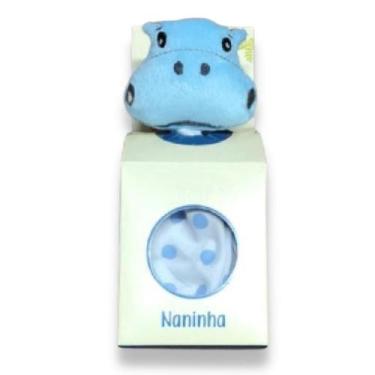 Imagem de Naninha para Bebê Hipopótamo Azul - Miguel Baby