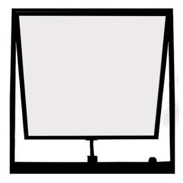 Imagem de Janela de Alumínio Preto Vitro Máximo Ar Hale Esquadrias - 0.60 (L) X 