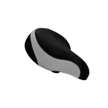 Imagem de Selim Banco 02 Molas Beach Cruizer Big 2C 521-1 Preto Branco - GTS-TEC