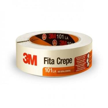 Imagem de Fita Crepe 3M 24mmx50m Branca para Pintura Residencial - 3M do Brasil
