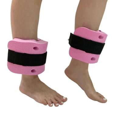 Imagem de Par Tornozeleira Em EVA Hidroginástica EVA 3 à 4kg DF1101 Rosa Dafoca 