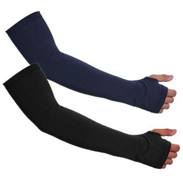 Imagem de 2 Pares Manguito Protetor Mangote Proteção Solar Moto Bike - USUP, Azu