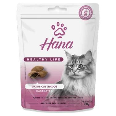 Imagem de Petisco Para Gatos Adultos Castrado Hana Snack 60g