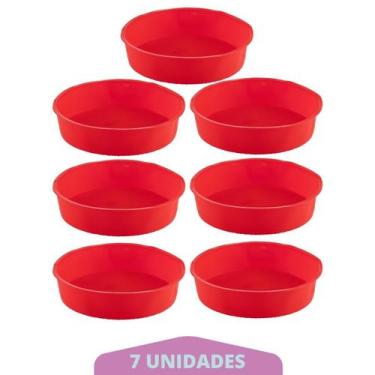 Imagem de Kit 7 Formas Redonda de Silicone Sortida Bolos Sobremesa - QUALITY HOU