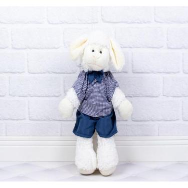 Imagem de Pelucia ovelha fufy 26 cm - shorts e camisa xadrez  - CKD CONFECÇÕES, 