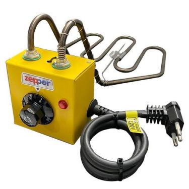 Imagem de Resistencia Elétrica Fritadeira 7L Termostato 3700W Amarelo - Zepper