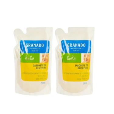 Imagem de Kit Com 02 Refil Sabonete Líquido Glicerina Granado Bebê