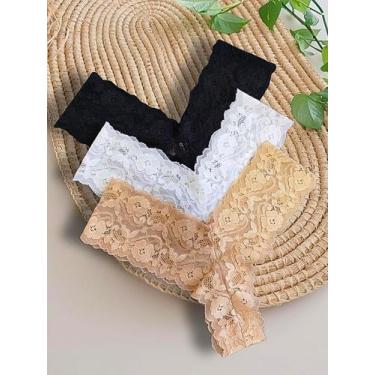 Imagem de Kit de Calcinhas Fio Renda Caleçon Sensual Delicada - Luega Moda íntim