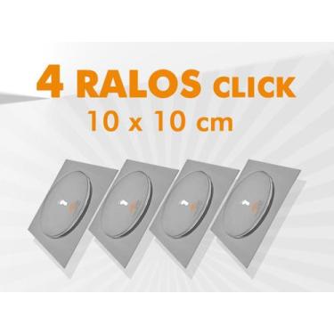 Imagem de Kit 04 un ralo click quadrado 10x10 - Idral