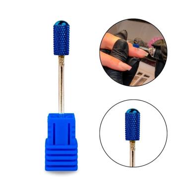 Imagem de Broca Tungstênio M-Blue Smooth Top Unha Gel Fibra Manicure