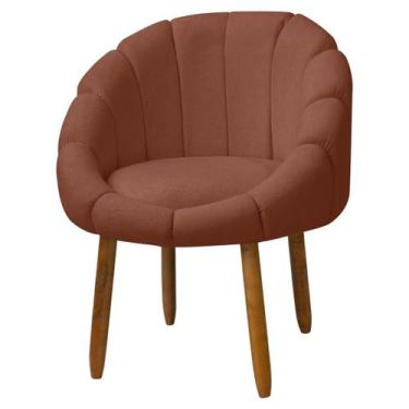 Imagem de Poltrona Decorativa Orgânica Flora Fixa Recepção Estética Bouclê - Sof