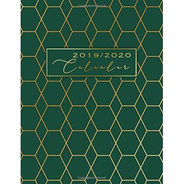 Imagem de Calendar 2020: Green Pea and Gold Design | December 2019, January 2020 - December 2020 | Weekly Planner 2020 large | Monthly Calendar | Personal ... Goal Setting 2020 | Personal Bucket List 2020