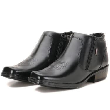 Imagem de Sapato Bota Calçado Masculino em Couro Super Leve - KÉFFOR, Preto, 41