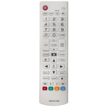 Imagem de Controle remoto de substituição aplicável para LG TV AKB74915397 22LJ4540 43LF5900 24LF454B 24LJ4540 43UF6400 28LJ4540 24LF4820 32LF595B 43UF6440 30 43 UF6800 43UF6900 43UF7590 79UF7700 65UH6150