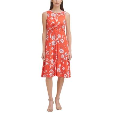 Imagem de Vince Camuto Macacão feminino estampado, Vermelho, 46