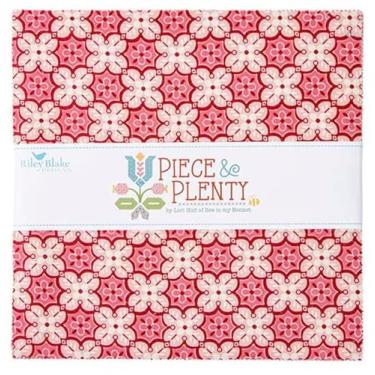 Imagem de Riley Blake Piece & Plenty de Lori Holt of Bee in My Bonnet and It's So Emma, perfeito para acolchoamento, vestuário, artesanato DIY e decoração de casa (peça e muito empilhador de 25,4 cm)