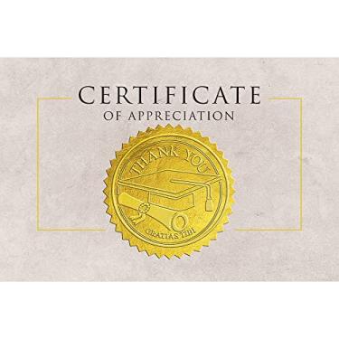 Imagem de Tree-Free Greetings Cartões de agradecimento com envelopes brancos para simpatia, chá de bebê, formatura, 10x15 polegadas, conjunto de 12, estilo diploma graduação 4 (TK61401)