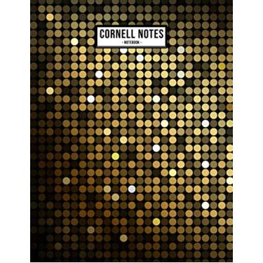 Imagem de Gold Cornell Notes Notebook: Cornell Notes College Ruled Notebook/Notepad for Note Taking | Large 8.5 x 11