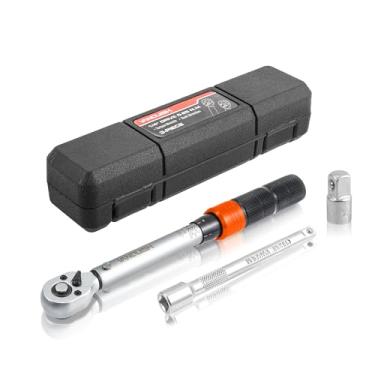 Imagem de Vanquish Chave de torque de 1/10.2 cm com barra de extensão de 10.2 cm e adaptador de 1/10.2 cm a 3/20.3 cm, 72 dentes, 40-220 IN.LB/4.5-24.8 Nm, ± 3% de alta precisão, 1601AM