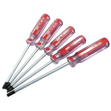 Imagem de Kemcatui Conjunto de chaves de fenda Torx T15 T20 T25 T27 T30, conjunto de chaves de fenda magnéticas, conjunto de chaves de fenda de segurança estrela para conserto de computadores, eletrodomésticos,