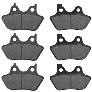 Imagem de Cylinman Pastilhas de freio dianteiras + traseiras adequadas para Harley Davidson Touring FLHRi FLHR Road King Classic, Electra Glide Ultra Classic, Electra Glide Standard, Dyna Low Rider, Road Glide,