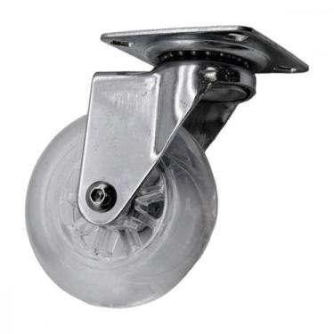 Imagem de Rodizio Silicone Soprano Base Giratoria Sem Trava 75Mm