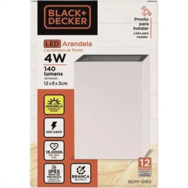 Imagem de Arandela Led 3000K 4W Ip65 Branco B_D - BLACK & DECKER