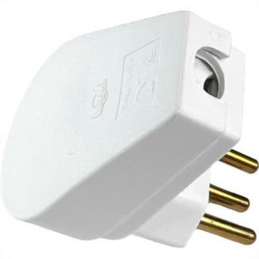 Imagem de Pino Prensa Cabo Ilumi 2 Polos+Terra 10A. Gigante Branco 1439 - Kit C/