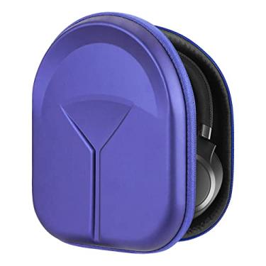 Imagem de Geekria Capa protetora para fones de ouvido compatível com JBL Tune 760NC, 750NC, 720BT, Live 770NC, bolsa de transporte rígida de substituição com armazenamento de cabos (azul)