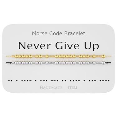 Imagem de Menglisi Conjunto de pulseiras de prata de 2,18 quilates, banhadas a ouro 18K, pulseiras masculinas femininas, pulseiras elásticas elásticas, pulseiras para casais.., 2, Sem Pedra Preciosa