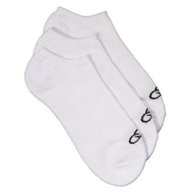 Imagem de Kit Meia Olympikus Tripack Cano Curto Branco, 39-44