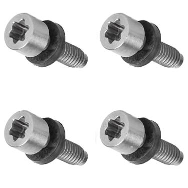 Imagem de Gofotu 4 peças/6 parafusos de peso de golfe compatíveis com Taylormade M3 M4 M5 M6 SIM SIM2 R15 Stealth2, Stealth, BRNR Mini Driver Qi10 manga adaptadora (4 parafusos)