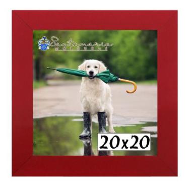 Imagem de Porta Retrado Molduras 20x20 Vermelho - Santamaria Molduras