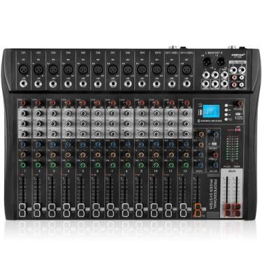 Imagem de Mixer de Áudio Kaschun CT120S - 12 Canais com Phantom Power 48V
