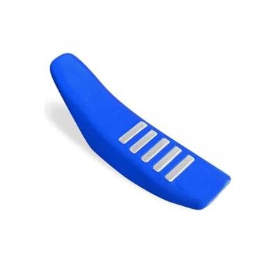 Imagem de Capa De Banco 5 Cores Crf 230 Crf250 Soft Gripper Antiderrapante 100% Impermeável Off Road (AZUL C/FAIXA BRANCA)