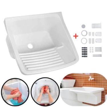 Imagem de Tanque De Plástico 40 Litros Para Lavar Roupas Astra, Branco