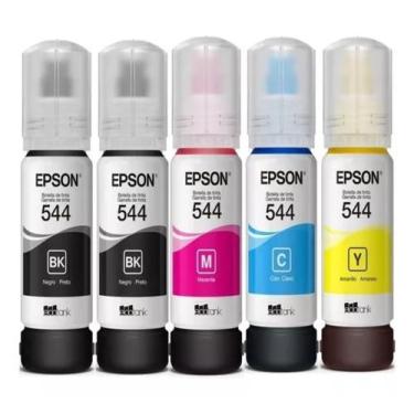 Imagem de Kit 5 Refil Tinta Para T544 L3110 L3150 L3250 B Y C M - A3L