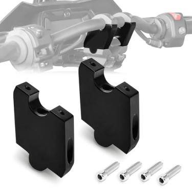 Imagem de Suporte de alumínio para guidão Can-AM Ryker 600/900 / Rally (2019-2025) e Sport (2022-2025) 5.1 cm Up & 7/20.3 cm Back Handle Bar Risers Mount Clamp Adapter #41-418