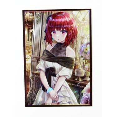 Imagem de Capas para cartões colecionáveis holográficas de 50 ct 63 x 90 mm para YuGiOh/arte japonesa, anime, impressão, cartões, protetores (Maya Kanna Hat Queen)