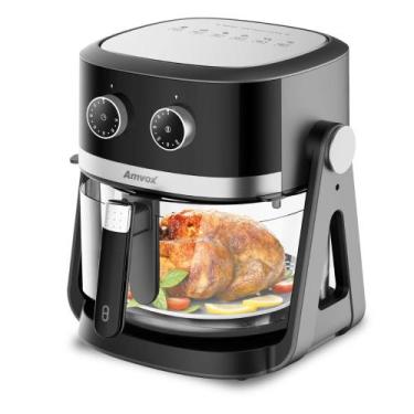 Imagem de Fritadeira Elétrica sem Óleo/Air Fryer Amvox ARF 1150 Preto/Prata 5L 1