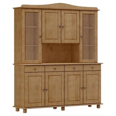 Imagem de Cristaleira Rubi 8 Portas 4 Gavetas 8963FN Freijó Finestra