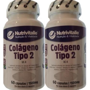 Imagem de Colágeno Tipo 2 Nutrivitalle 60 Cápsulas Kit 2 Unidades